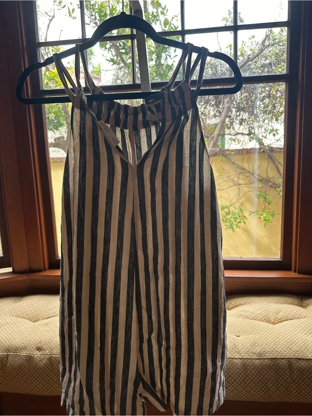 Zara Striped overalls (shorts) kids - Black & Cream